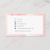 モデル女優演スタイリッシュ技抽象芸術  名刺 (裏面)