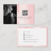 モデル女優演スタイリッシュ技抽象芸術 名刺 (正面/裏面)