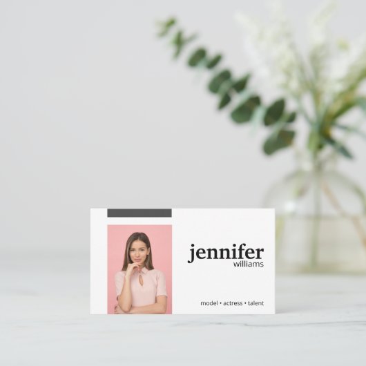 モデル女優 名刺 (スタンド正面)