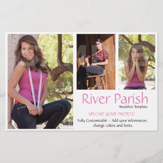 モデル手頃コンポジットカード チラシ (正面)