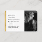 モデル演技女優ダンサーの写真QRコード 名刺 (裏面)