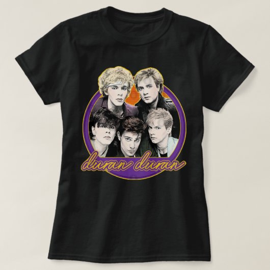 モデル素晴らしデュランポップ・アートのデュランのロックバンドギフトムービー Tシャツ (デザイン正面)