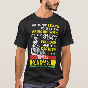 モデル素晴らしトマス・アフリカ人サンカラ・ギフト映画 Tシャツ