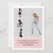 モデル補正カード 招待状 (裏面)