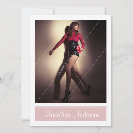 モデル補正カード 招待状 (正面)