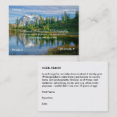 モデル解放が付いている名刺 名刺 (正面/裏面)