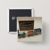 モデル鉄道、c.1870 缶バッジ (正面&裏面)