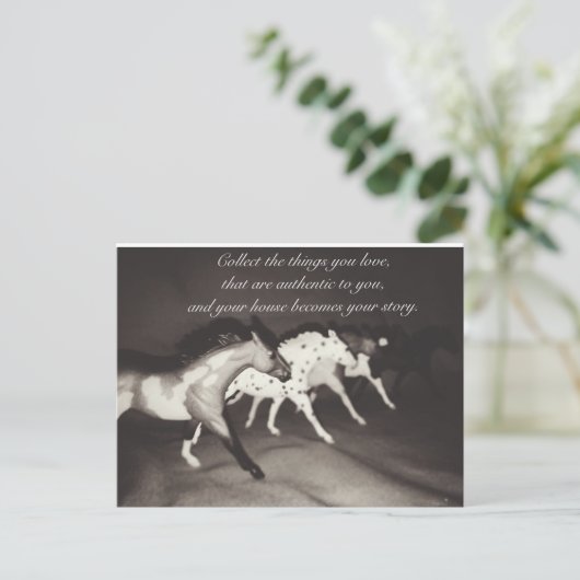 モデル馬好きが好きなものを集める ポストカード (スタンド正面)