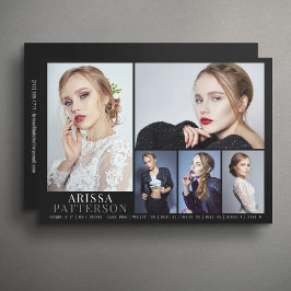 モデル アクター コンポジット カード 6 写真 5x7