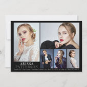 モデル アクター コンポジット カード 6 写真 5x7 (正面)