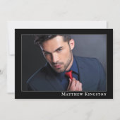 モデル・アクター　モダン５ｘ７　プロモ・コンポジット・カード・テンプレート 招待状 (正面)