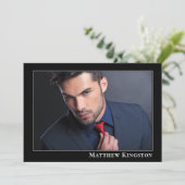 モデル・アクター　モダン５ｘ７　プロモ・コンポジット・カード・テンプレート 招待状 (スタンド正面)