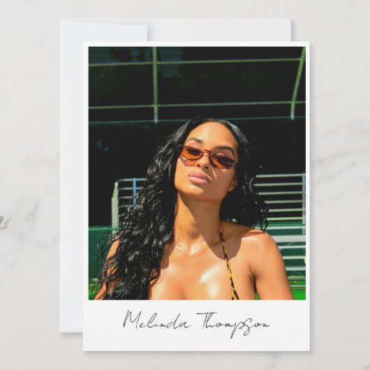 モデル アクター モデリング コンパ カード 5 枚の写真 インフルエンサー (正面)