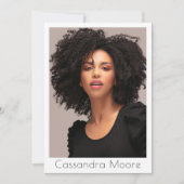 モデル アクター 4 フォト ツーサイド コンパ QR テンプレート (正面)