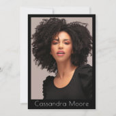 モデル アクター 4 フォト ツーサイド コンパ QR テンプレート (正面)