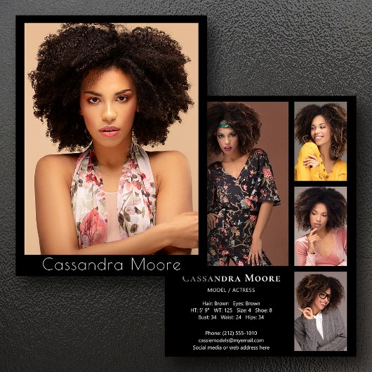 モデル・アクター 5 フォト ツーサイド プロ コンポジット カード