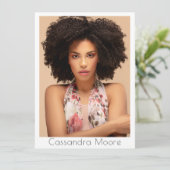 モデル アクター 5 フォト プロ コンポジット カード テンプレート (スタンド正面)