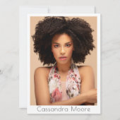 モデル アクター 5 フォト プロ コンポジット カード テンプレート (正面)