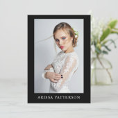 モデル アクター 5x7 コンポジット SED カード QR 4 写真 2 面 (スタンド正面)