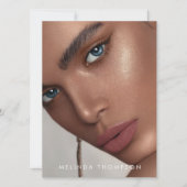 モデル アクティング コンパ カード 5 枚の写真 ベージュ (正面)