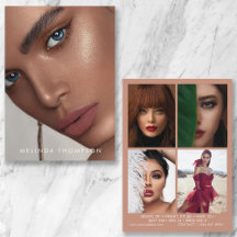 モデル アクティング コンパ カード 5 枚の写真 ベージュ