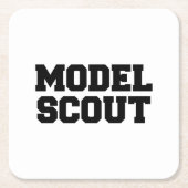 モデル・スカウト スクエアペーパーコースター (正面)