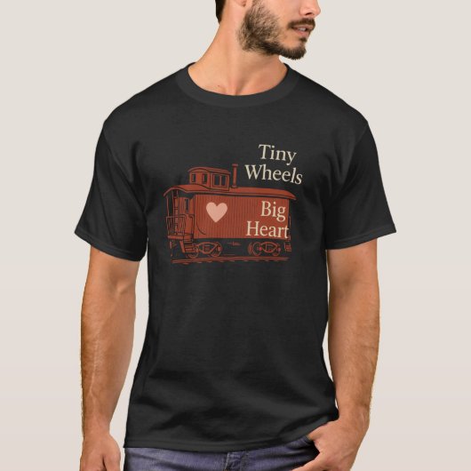 モデル トレイン おじいちゃん 鉄道 趣味 蒸気機関車 La Tシャツ (正面)