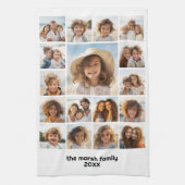 モデル、写真ミニマルグリッド(17枚) キッチンタオル (縦)