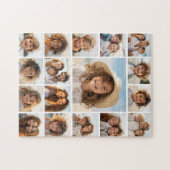 モデル、写真ミニマルグリッド（17枚） ジグソーパズル (横)