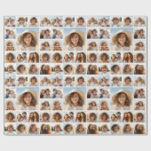 モデル、写真ミニマルグリッド(17枚) ラッピングペーパー (フラット)