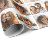 モデル、写真ミニマルグリッド(17枚) ラッピングペーパー (ロールコーナー)