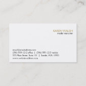 モデル 名刺 (裏面)