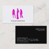 モデル(明るい赤紫色) 名刺 (正面/裏面)