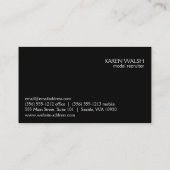 モデル(明るい赤紫色) 名刺 (裏面)