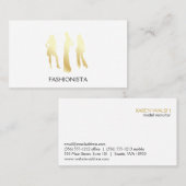 モデル(金ゴールド) 名刺 (正面/裏面)