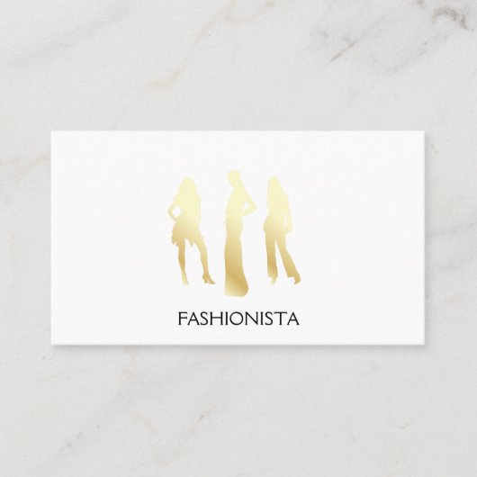 モデル(金ゴールド) 名刺 (正面)