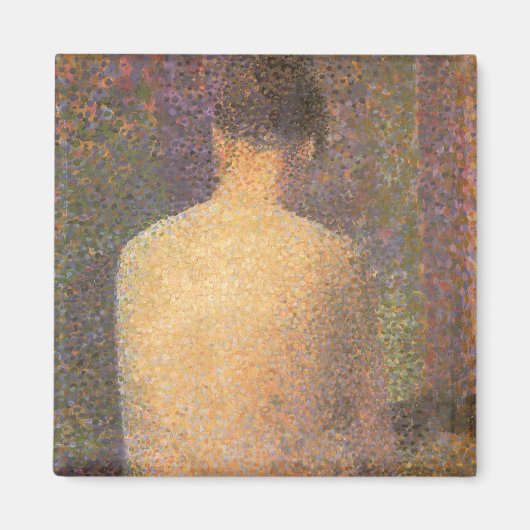 モデル・from Behind by Georges Seuratヴィンテージ・アート マグネット (正面)