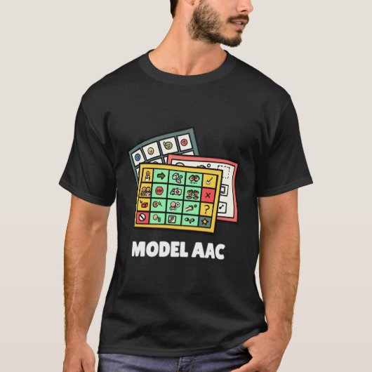 モデルAacコアボード言語病理学言語音声パット Tシャツ (正面)