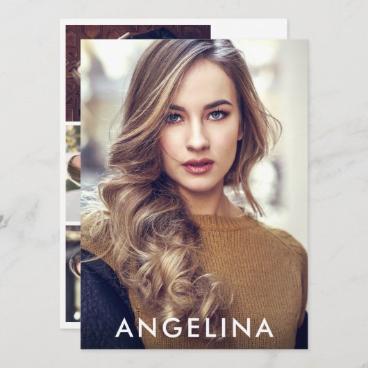 モデルActorフォトプロフェッショナルコンポジットカードW (正面/裏面)