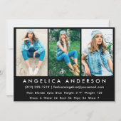 モデルActorフォトプロフェッショナルCompカードBlk (裏面)