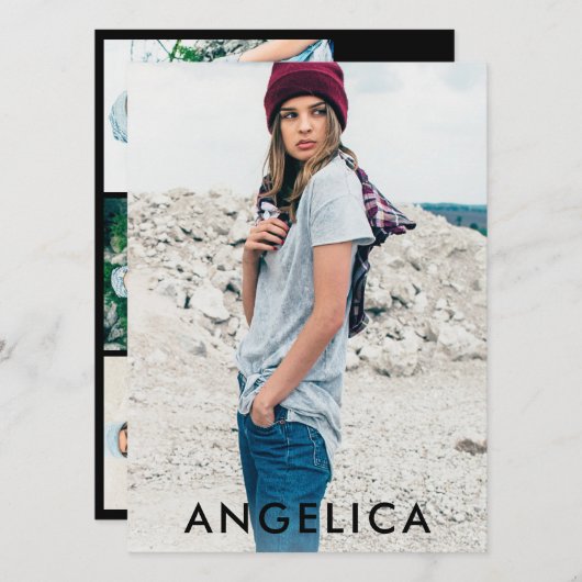 モデルActorフォトプロフェッショナルCompカードBlk (正面/裏面)