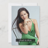 モデルActor 5x7 Comp/Zed Card 7フォト両面 招待状 (正面)