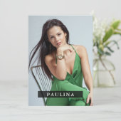 モデルActor 5x7 Comp/Zed Card 7フォト両面 招待状 (スタンド正面)