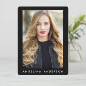 モデルActor Comp Card Blk - 3フォトバックR (スタンド正面)