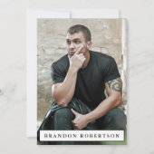 モデルActor Comp Zed Card 5x7 |両面5枚フォト 招待状 (正面)