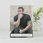 モデルActor Comp Zed Card 5x7 |両面5枚フォト 招待状 (スタンド正面)