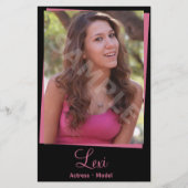 モデルCOMPカードのヘッドショットを使用 チラシ (正面)