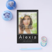 モデルCOMPカードゼッドテンプレートマーケティング チラシ (シングル)