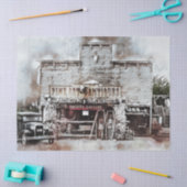 モデルTおよびアンティークストアヴィンテージ20x30デコページ 薄葉紙 (クラフト)