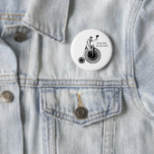 モデルTペニーFarthingクラシック白黒 缶バッジ (インサイチュ)